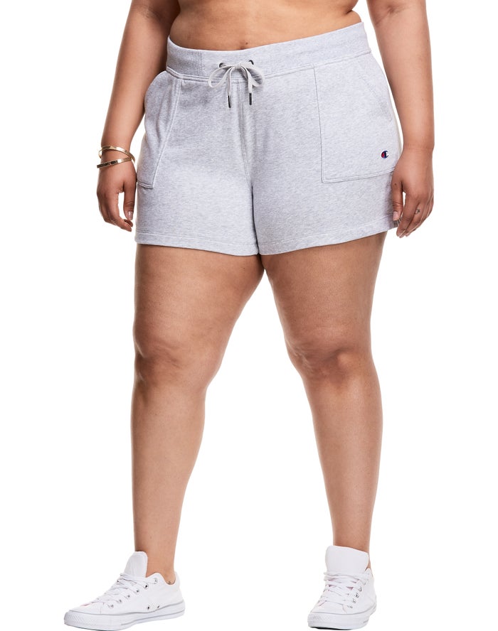 Champion Dame Shorts Grå - Plus Campus French Terry 3 - Danmark OAT-213974